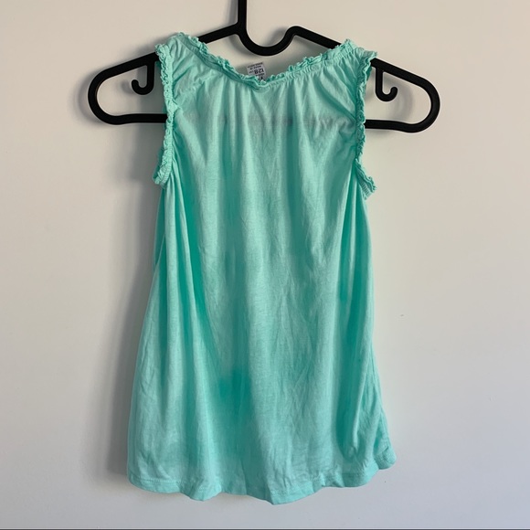 Zara Blue Tank with Ruffles and Flowers - Picture 2 of 5